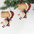 thumbnail image 6 of KeirineCC Santa Claus Christmas Decoration, Cute Mini Wooden Christmas Tree Hanging Ornaments, Indoor Outdoor Home Decor Gifts for Christmas Tree New Year Party - A, 6 of 6