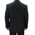 thumbnail image 3 of Sharp Hand Tailored Men 2B Dress Blazer w/1 Pair of Socks, Size 36S-62L - Navy 46L, 3 of 4