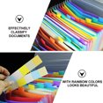 Expanding Files Folder 24 Pockets A4 Rainbow Accordion File Organizer ...