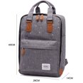 thumbnail image 2 of KAUKKO Stylish Oxford Fabric Backpack Travel Rucksack lightweight Hiking Bag Satchel, 2 of 5