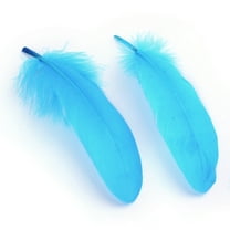 50 pc Goose Feather Costume Accessories Dyed Deep Sky Blue 160~215x36~47mm