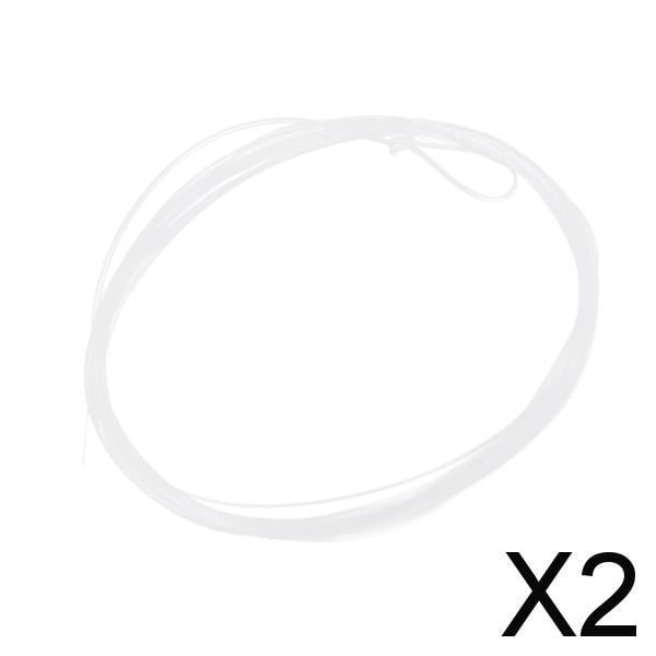 DYNWAVECA 2xFly Fishing Tapered Leader Clear Carbon Fly Leader Line Sinking Line 4X 2 Pcs