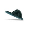 thumbnail image 6 of Jessica Simpson Womens Plush Cross Band Plush Memory Foam Slide Slipper, 6 of 8