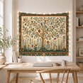 thumbnail image 5 of Tree with Birds in Botanical Garden Whimsical Folk Art for Nature Lovers Detailed Illustration Decor Housewarming Gift Tapestry Wall Hanging for Living Room and Bedroom, 5 of 7