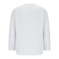 thumbnail image 6 of Qingpeng Mens Cotton Shirt Long Sleeve V Neck Shirts Solid Casual Loose Tee Shirt, 6 of 6