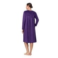 thumbnail image 3 of Aria Women’s Knit Velour Long Sleeve Ballet Nightgown, Sizes XS-5X, 3 of 5