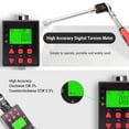 thumbnail image 4 of Torsion Wrench Converter, Preset Memory Function Digital Torsion Wrench Adapter 5 Different Unit Double Mode with 3/8in and 1/4in Adapter for Vehicles, 4 of 7