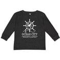 thumbnail image 3 of Inktastic Ocean City Maryland Vacation Boys or Girls Long Sleeve Toddler T-Shirt, 3 of 5