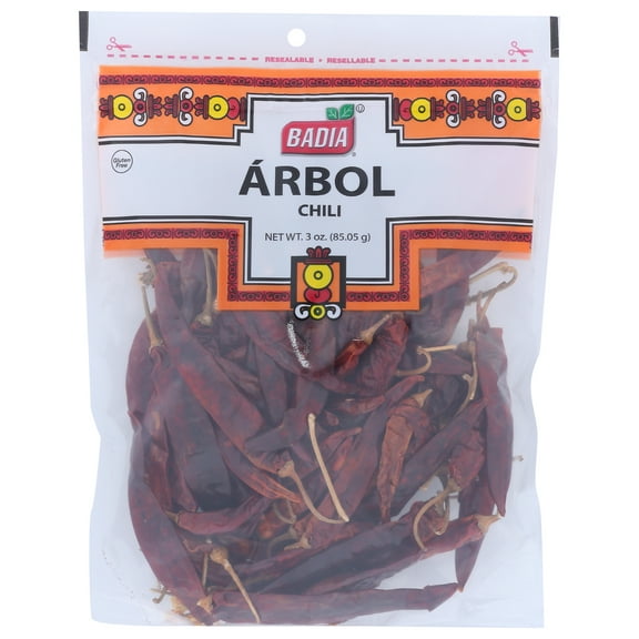 Pack of 12, Badia Arbol Chili, 3 oz