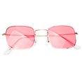 thumbnail image 1 of Gafas de sol con montura cuadrada retro Gafas creativas Gafas de fiesta decorativas Gafas de playa para mujeres Mujeres (Rojo), 1 of 4