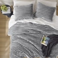 thumbnail image 5 of Regency Heights Twin/Twin XL Fluffy Ribbed Plush Comforter Set 2-Piece Bedding Set Gray, 5 of 12