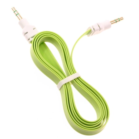3.5mm Aux Cable Adapter Car Stereo Aux-in Audio Cord Speaker Jack Wire Green R2X for Sony Xperia 10 Plus 5 II 1 III - TCL 20S Signa Flip Pro 20 SE Pro 5G A30 (A3) 4X 5G - UniHertz Titan