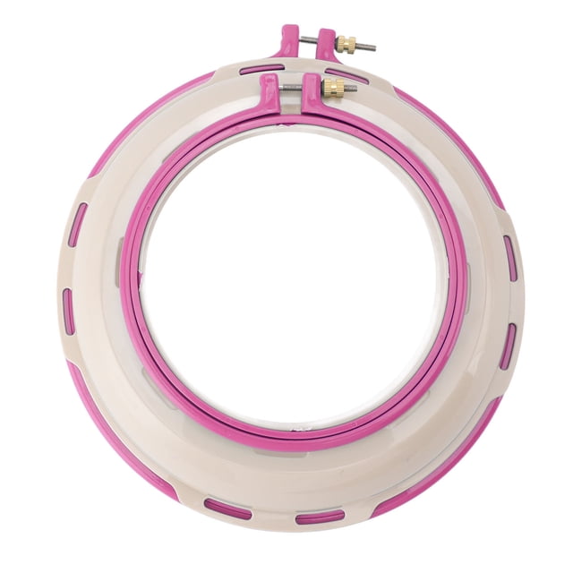 Embroidery Stand Hoop, Dual Sided Embroidery Hoop Stand for 16.5cm 25cm Projects Secure Clamp Sturdy Construction Hoop Frame for Various Handcrafting Projects