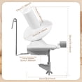 thumbnail image 3 of Wekvgz Yarn Winder with Metal Handle Hand Operated Yarn Ball Spinner with Tabletop Clamp Efficient Yarn Cake Winder Detachable Tool Effortless Yarn Ball Winder for Knitting Yarn Fiber Balls, 3 of 9