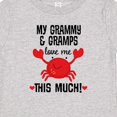 thumbnail image 4 of Inktastic Grammy and Gramps Love Me Grandson Grandchild Boys or Girls Baby T-Shirt, 4 of 5