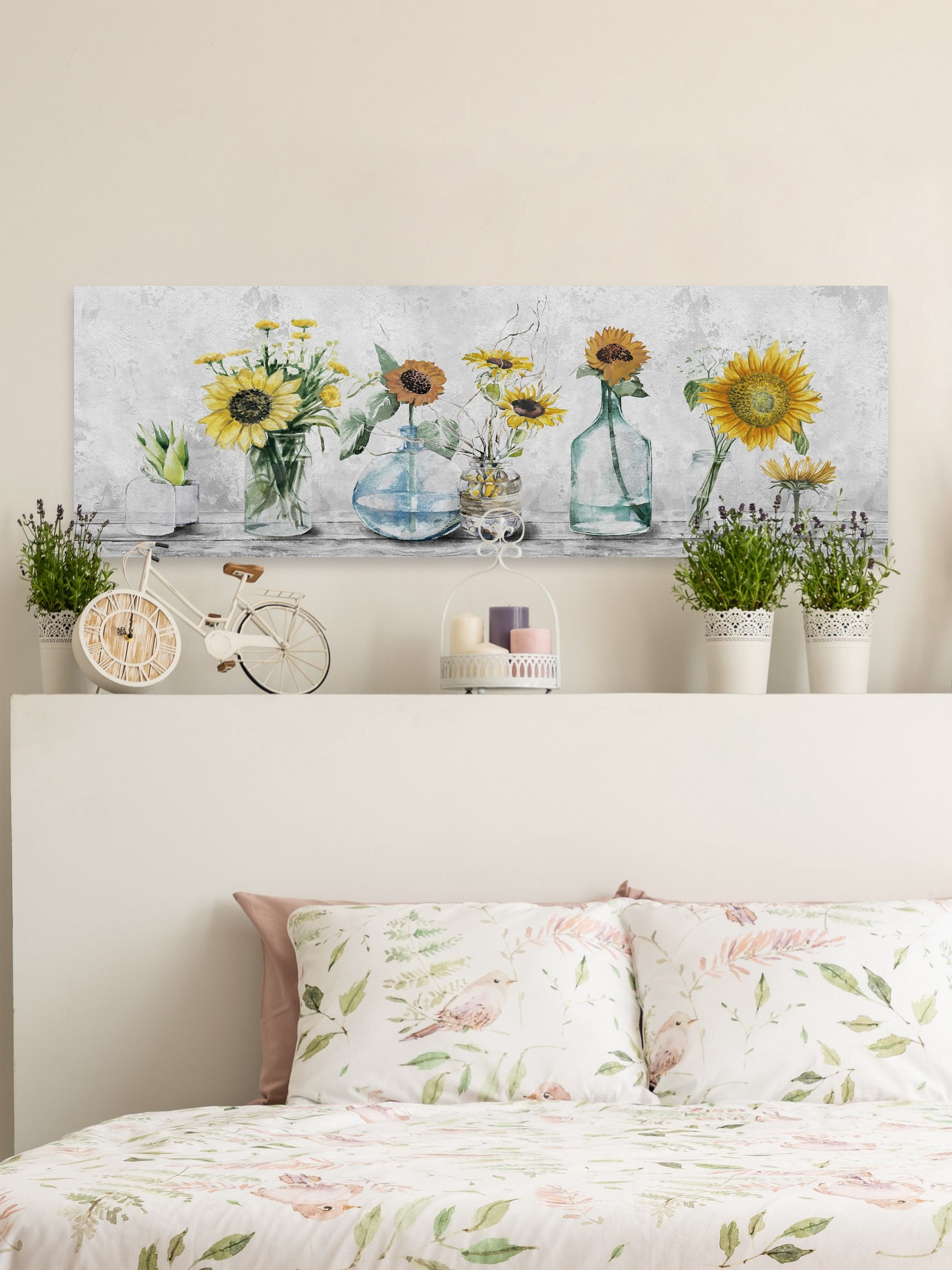 Marmont Hill Sunflowers Spot Canvas Wall Art