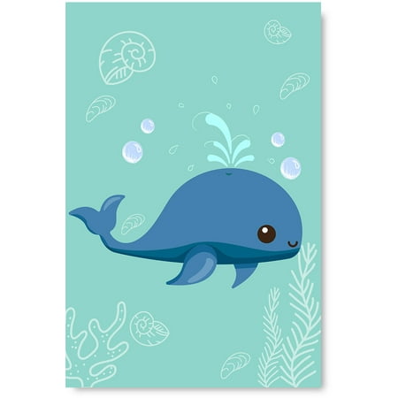 Awkward Styles Whale Poster Art Printed Prints Kids Room Wall Art