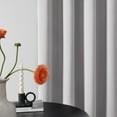 thumbnail image 4 of HBBKVI Luxury Blackout Curtains 39" × 79", Grommet Thermal Insulated Curtains for Bedroom Window, Noise Reduction Curtain Panels Gray, 4 of 6