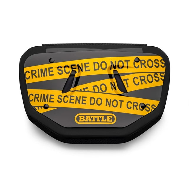 Battle Plaque Arrière de Football Chrome Scène de Crime Sportive - Adulte