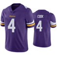 thumbnail image 1 of Camiseta De Rugby Camiseta Bordada Vikings #4 Cook Estilo De Verano Rugby Púrpura Ropa Deportiva-M, 1 of 2