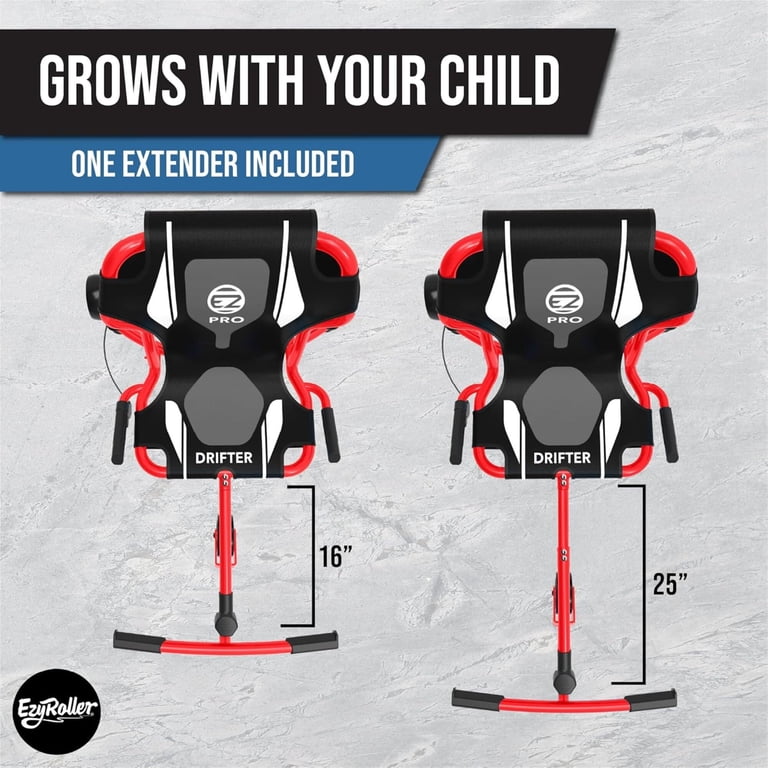 EzyRoller, Drifter Pro X Ride-On Scooter, 220lb Capacity, Red