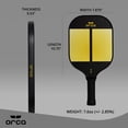 thumbnail image 3 of ORCA Amity 7.6 oz Pickleball Paddle Deluxe Combo Set, New, Carbon Fiber Material. USAPA Approved. Includes 7 Items. 2-Paddles, 4-Balls, 1-Storage Bag, 3 of 5