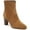 Whiskey Leather, variant on Franco Sarto Womens Pia Suede Zipper Ankle Boots