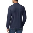 thumbnail image 2 of Men's Polo Shirts 3 Button Quick Dry Performance Long Sleeve Tactical Shirts Pique Jersey Golf Shirt, 2 of 6