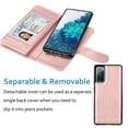 thumbnail image 4 of Galaxy S20 FE 5G Wallet Case, Galaxy S20 Fan Editon Cover, Njjex Luxury PU Leather 9 Card Slots Holder Carrying Folio Flip Cover [Detachable Magnetic Hard Case] & Kickstand & Hand Strap, 4 of 5