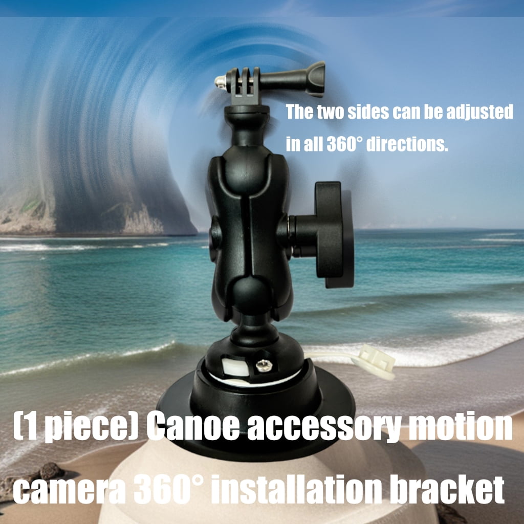BQBQERT Heavy Type Kayaks Action Camera Holder Adjustable Kayaks Camera Mount for Paddling Equipment Accessories