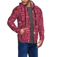 thumbnail image 3 of Zip Up Hoodies for Men - pink square Long Sleeve Comfrt Men'S Fashion Hoodies & Sweatshirts, Jackets for Men Hoodies Pullover Clothing Clothes with Pouch, 3 of 5