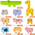 thumbnail image 6 of LieGorJi Montessori Toys for Toddlers,  Wooden Animal Stacking Block Toy with Storage Bag , Preschool Learning Activities for 1 2 3 4 Year Old  Boys Girls,, 6 of 7