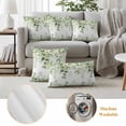thumbnail image 5 of Spring Eucalyptus Leaves Outdoor Pillow Covers 20x12 Set of 2,Waterproof Patio Throw Pillowcase Protectors,Green Summer Botanical Lumbar Decorative Pillow Shams Cushion Covers for Seat Bed Couch Sofa, 5 of 8