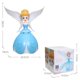 thumbnail image 3 of Princesa giratoria eléctrica bailando princesa luz giratoria universal atril juguete decoración de pasteles, niña azul, 3 of 3