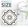 thumbnail image 2 of Black & White Collection Peel and Stick Tile Stickers 24 PC Set backsplash Tile Decals Bathroom & Kitchen Vinyl Wall Decals Easy to Apply Just Peel & Stick Home Decor (Black & White B5, 6x6 Inch), 2 of 10