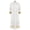 White, variant on YiZYiF Men's Clergy Cassock Cosplay Robe Stand Collar Pulpit Priest Vestments Outfits with Stole White S