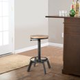 thumbnail image 4 of Gymax Industrial Bar Stool Swivel Wooden Seat Height Adjustable Counter Coffee Kitchen, 4 of 10