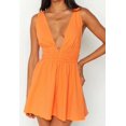 thumbnail image 1 of POINTERTECK Women Sleeveless V Neck Backless Flower Print Summer Club Party Mini Dress, 1 of 2