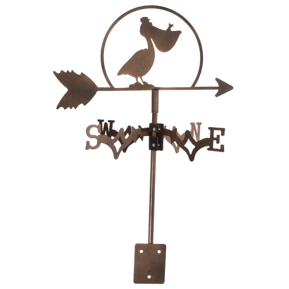 KAKOWELY metal bird wall decor Stainless Steel Outdoor Weathervane Yard Weathervane Yard Decorative Weathervane Metal Garden Stake Metal Vane Farmhouse Weather Vane Roof Mount
