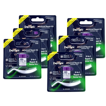 DenTek Temparin Max Long Lasting Temporary Repair Caps & Fillings, 1 ea, 6 Pack