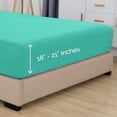 thumbnail image 2 of Elegant Comfort Extra Deep Pocket Single Fitted Sheet 18-21 Inch Deep, Wrinkle-Free, Soft, Smart Pocket, Fits High Mattresses, California King, Paradise Teal, 2 of 5