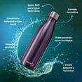 thumbnail image 2 of Termo Steiner Doble Pared, Tapa con Botón 360° Acero Inoxidable 450 ML Morado, 2 of 6