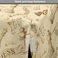 thumbnail image 4 of Beige Dog Crate Cover, Various Sized Chess Game Pieces Players in Vintage Style Retro Background Urban Bohemian, Easy to Use Pet Kennel Cover Small Dogs Puppies Kittens, 7 Sizes, Beige, by Ambesonne, 4 of 6
