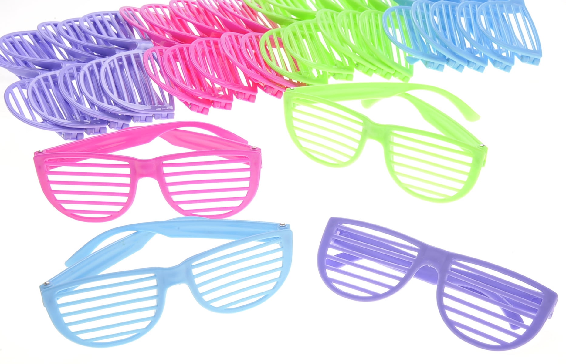 Keepin It Cool Multi-color Costume Glasses, (Pack of 12)