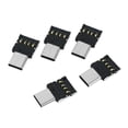 thumbnail image 5 of 5pcs Ultra Mini Type-C USB-C to USB 2.0 OTG Adapter for Cell Phone Tablet & USB Cable & Flash Disk, 5 of 5