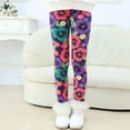 thumbnail image 3 of Kids Girls Soft Leggings Children Girls Winter Warm Fleece Lined Stretchy Leggings 2 Pack,2-13 Years, 3 of 6