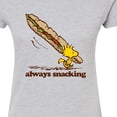 thumbnail image 3 of Peanuts - Always Snacking - Juniors Fitted Graphic T-Shirt, 3 of 6