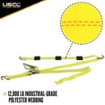 thumbnail image 2 of Wheel Strap with Wire Hooks & Adjustable Rubber Blocks & Ratchet, 2 of 7