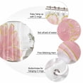 thumbnail image 6 of Pink Gold Waterproof Fabric Shower Curtain,Boho Modern Abstract Minimalist Aesthetic Flower Waterproof Fabric Shower Curtain for Bathroom Curtains Bathtubs Shower Curtains with 12 Hooks Small 36x78in, 6 of 8