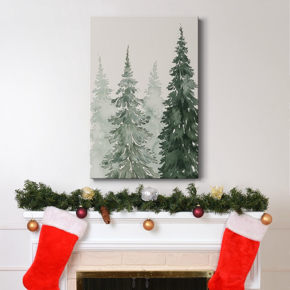 Winter Washed Coppice I- Gallery Wrapped Canvas